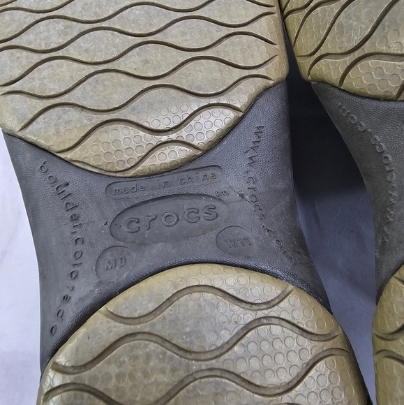 Crocs Sandal Womens 11 Mens Size 9 Brown All Terrain Shoe Sport Adjustable - Picture 8 of 11